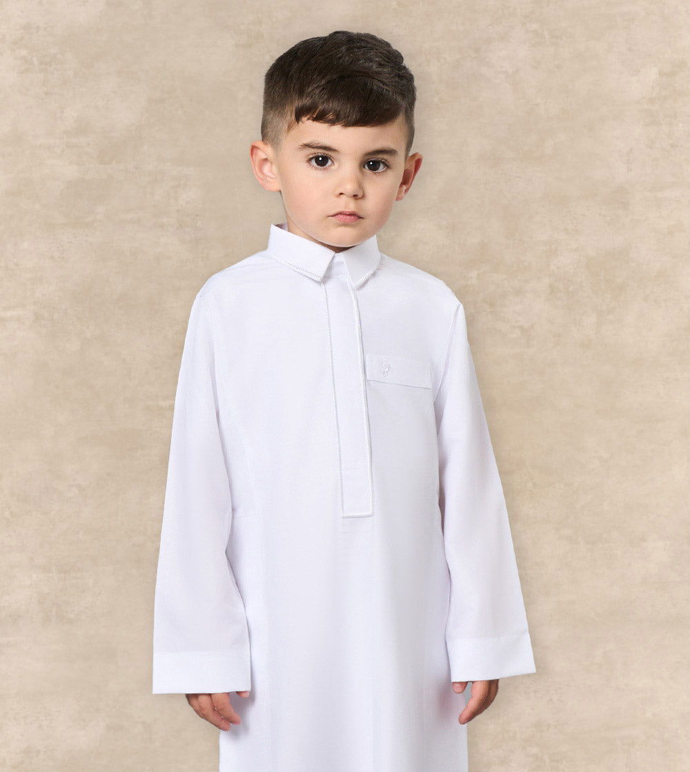 Little Warrior Thobe With Embroidery