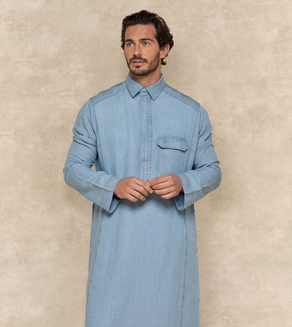 Casual Denim Thobe