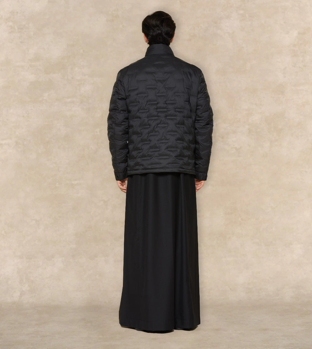 Full Sleeve Jacket With High Neck Collar