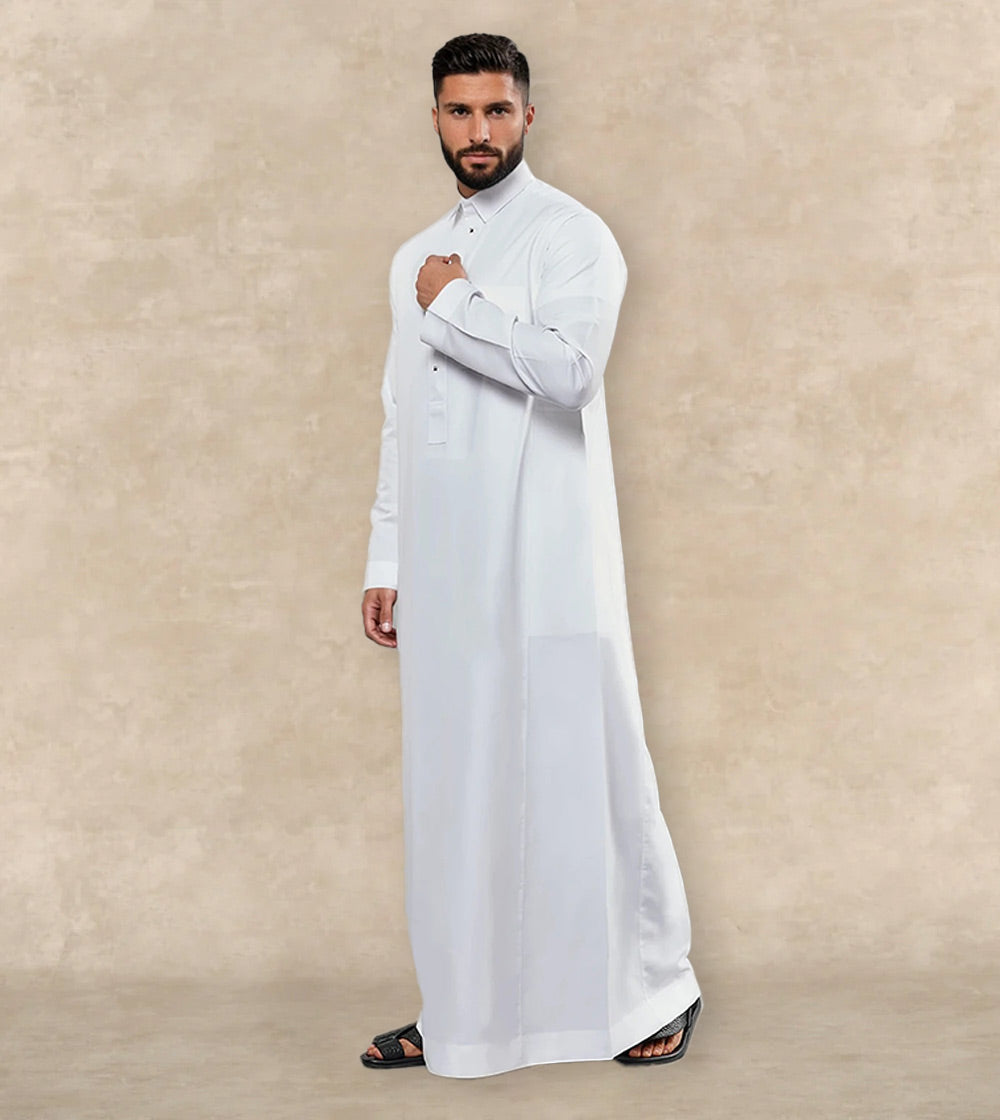 Premium White Thobe