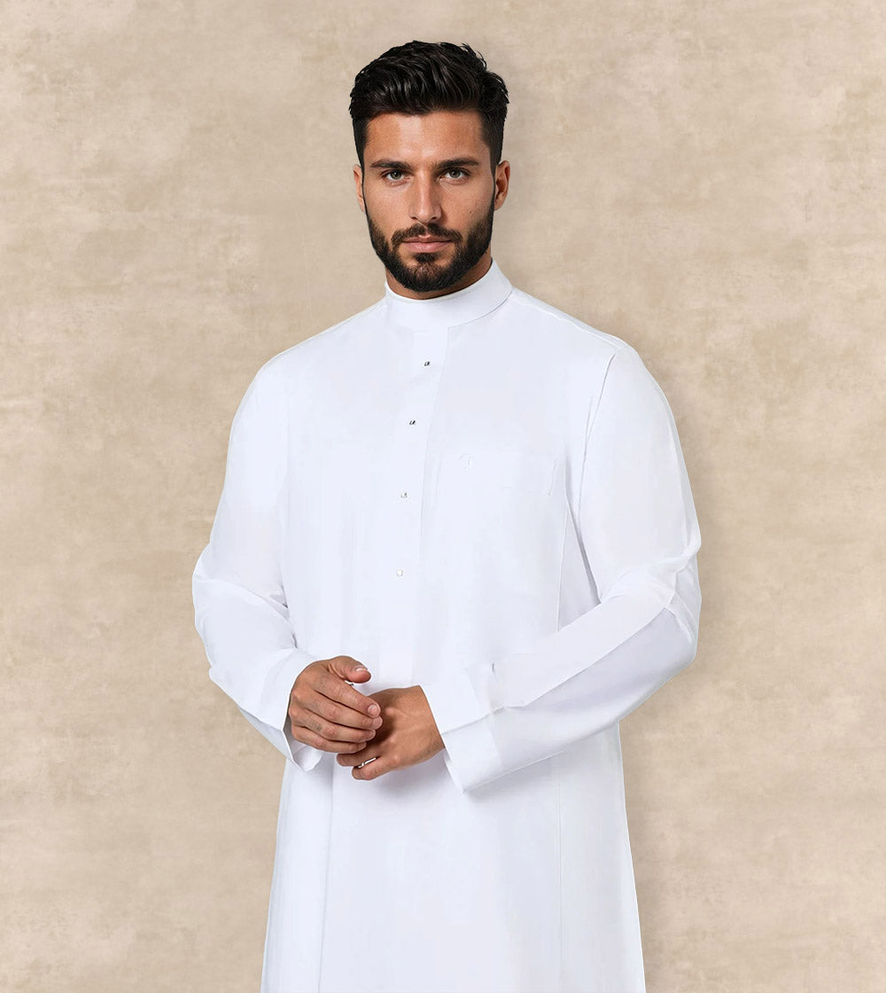 Premium White Thobe