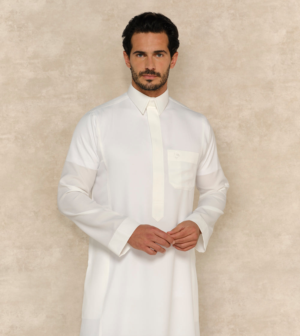 Premium White Thobe