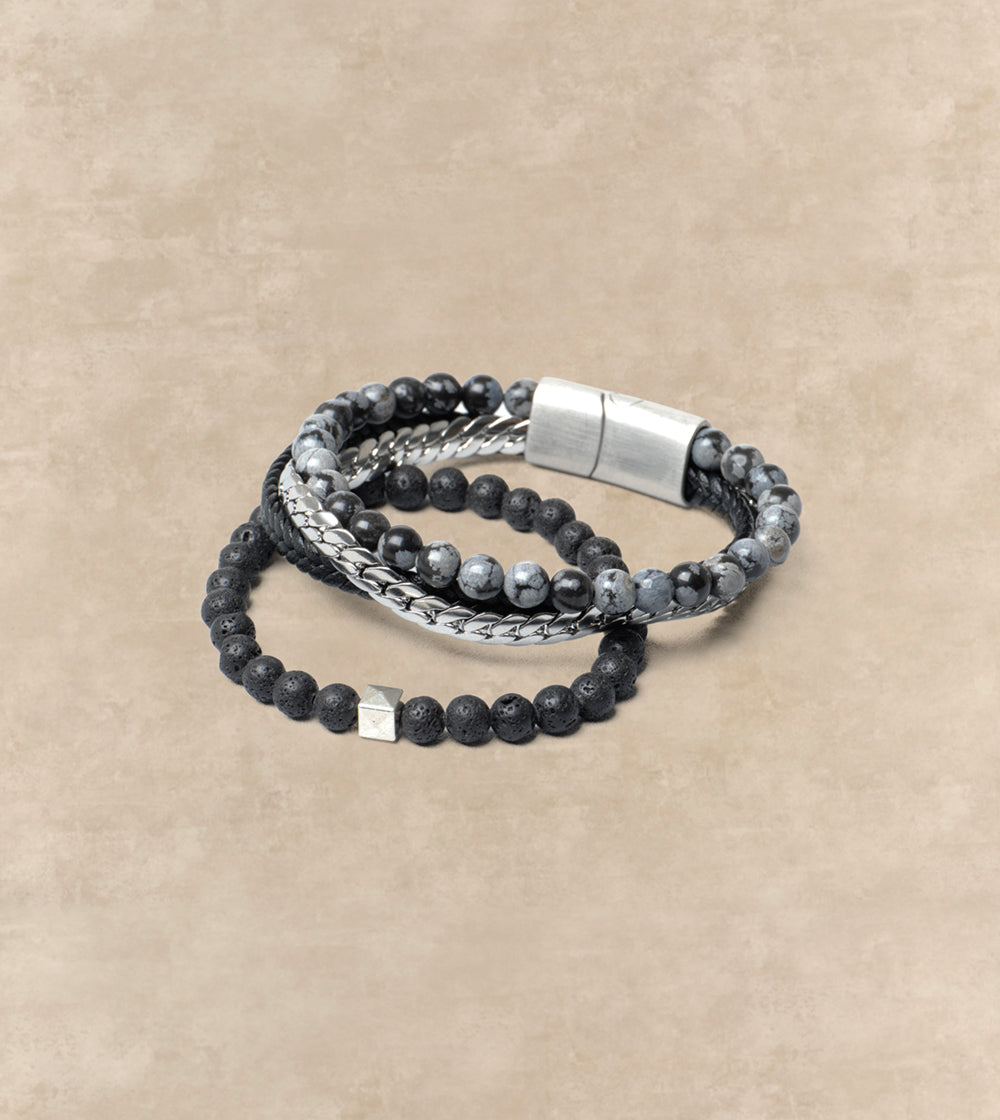 Beaded Stone Bracelet