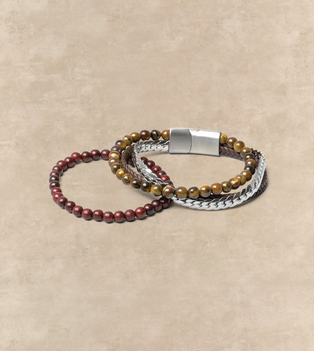 Beaded Stone Bracelet