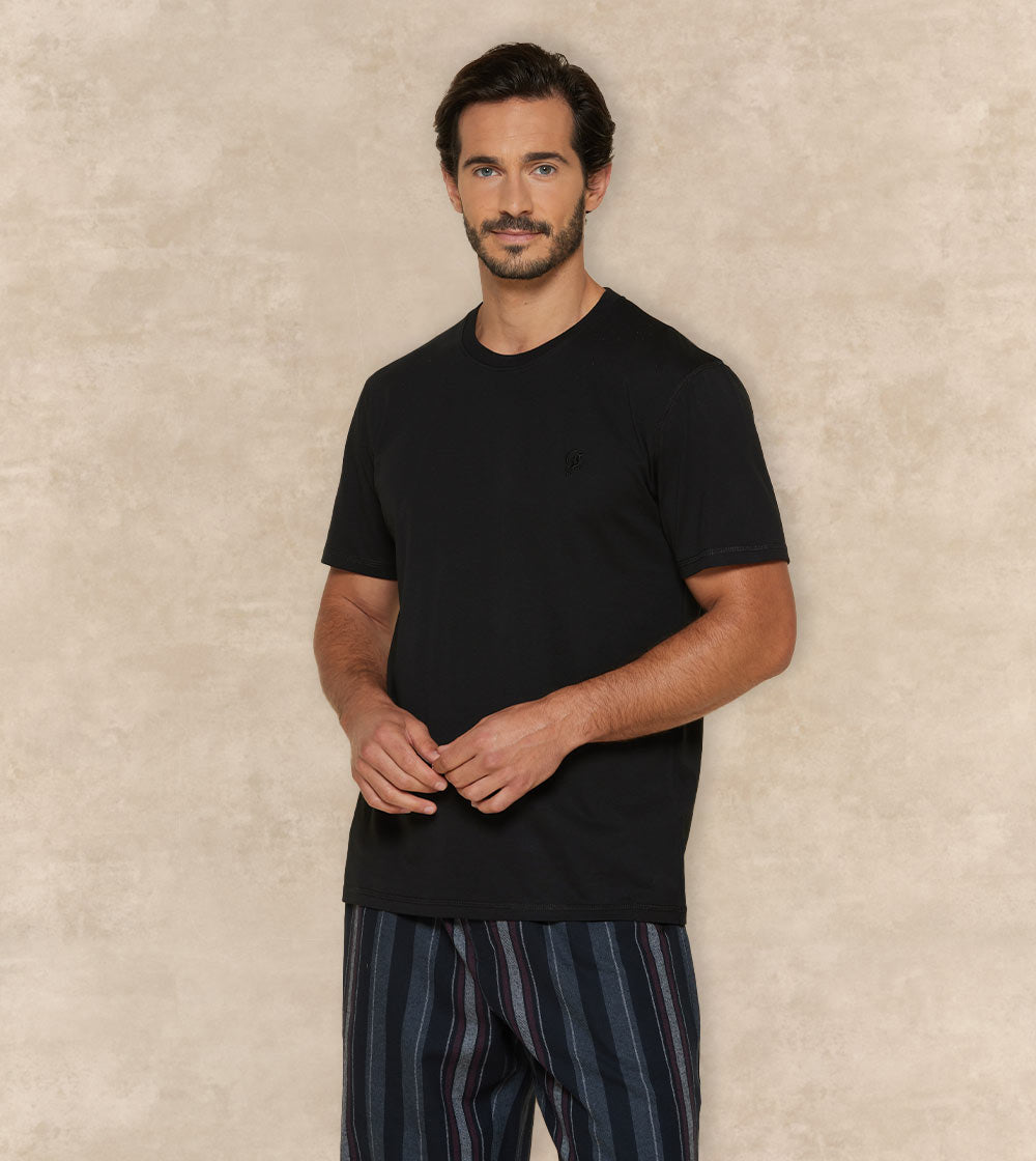 Winter Cotton Pajama Set Long Sleeves