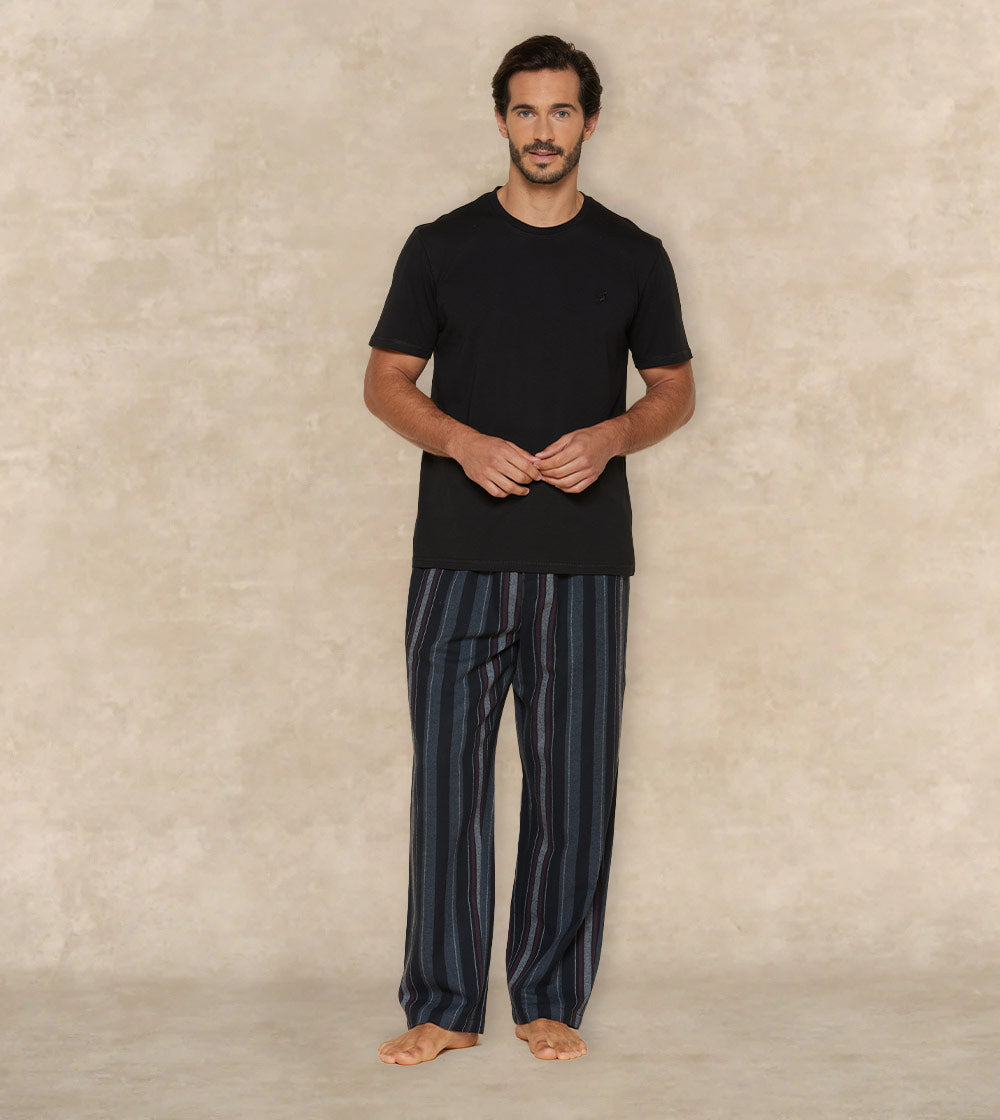 Winter Cotton Pajama Set Long Sleeves