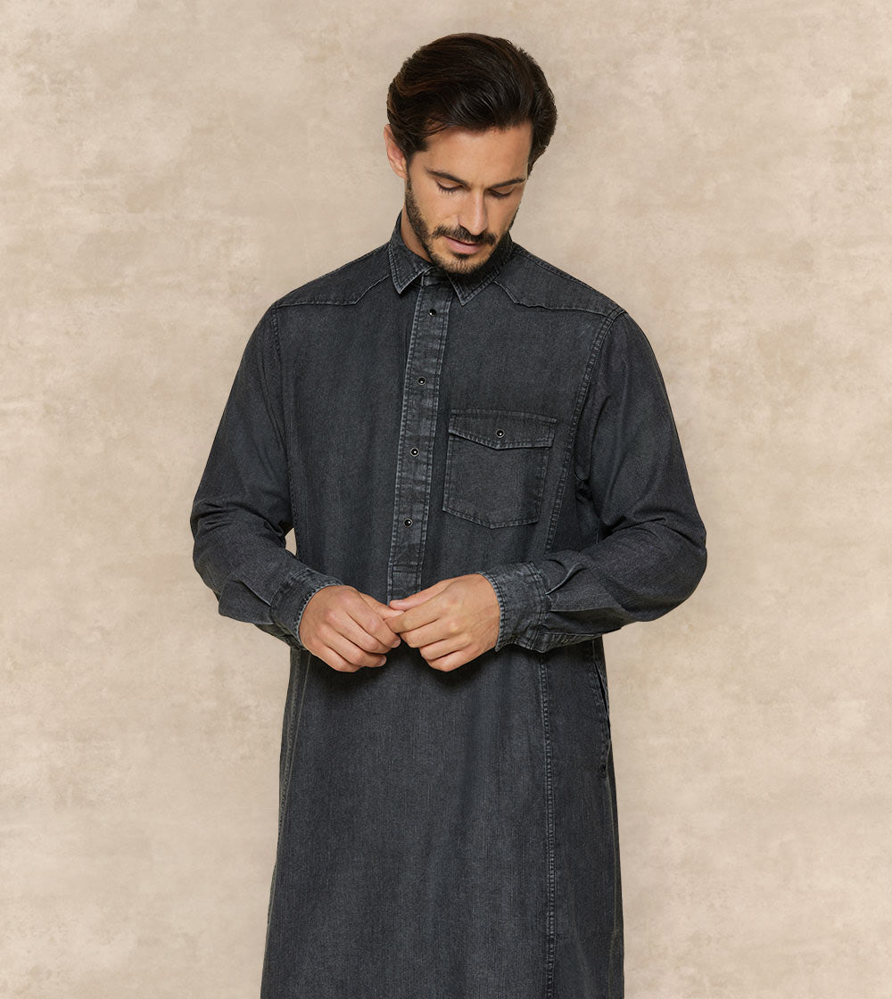 Casual Denim Thobe
