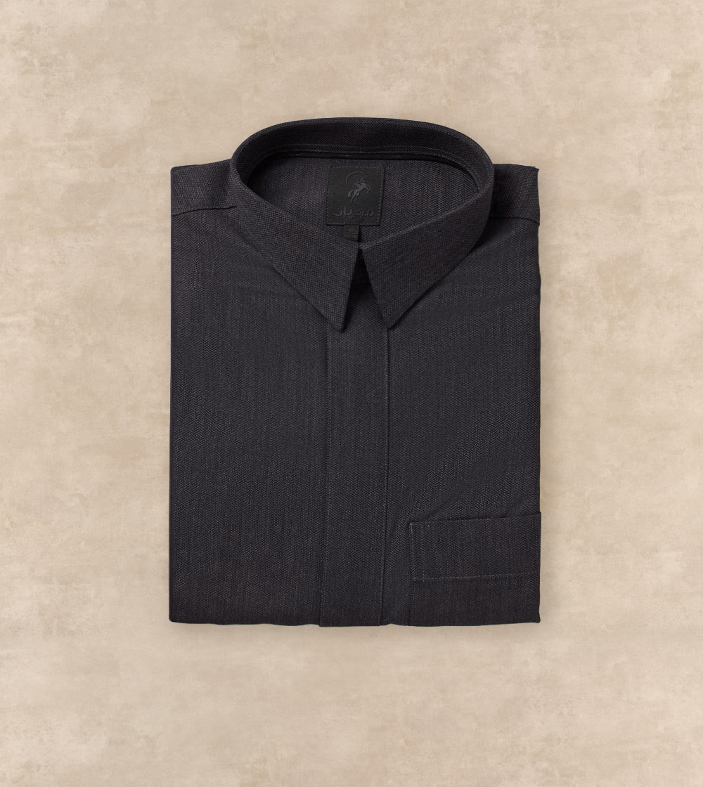 Premium Black Wool-Blend Thobe