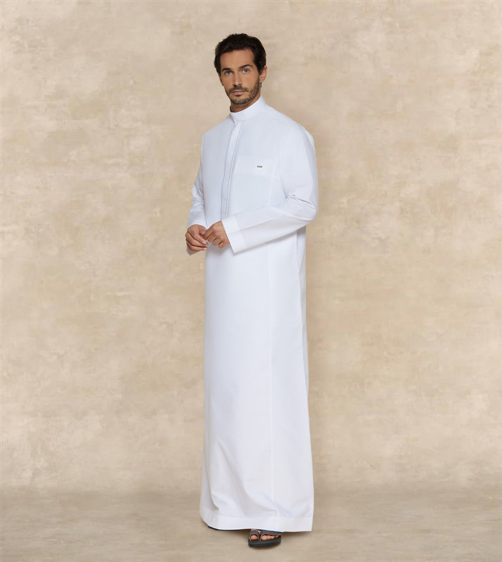  White Thobe With Embroidery