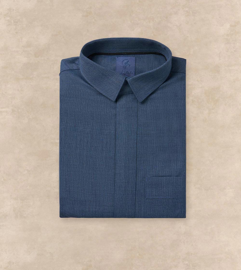 Premium Blue Wool-Blend Thobe