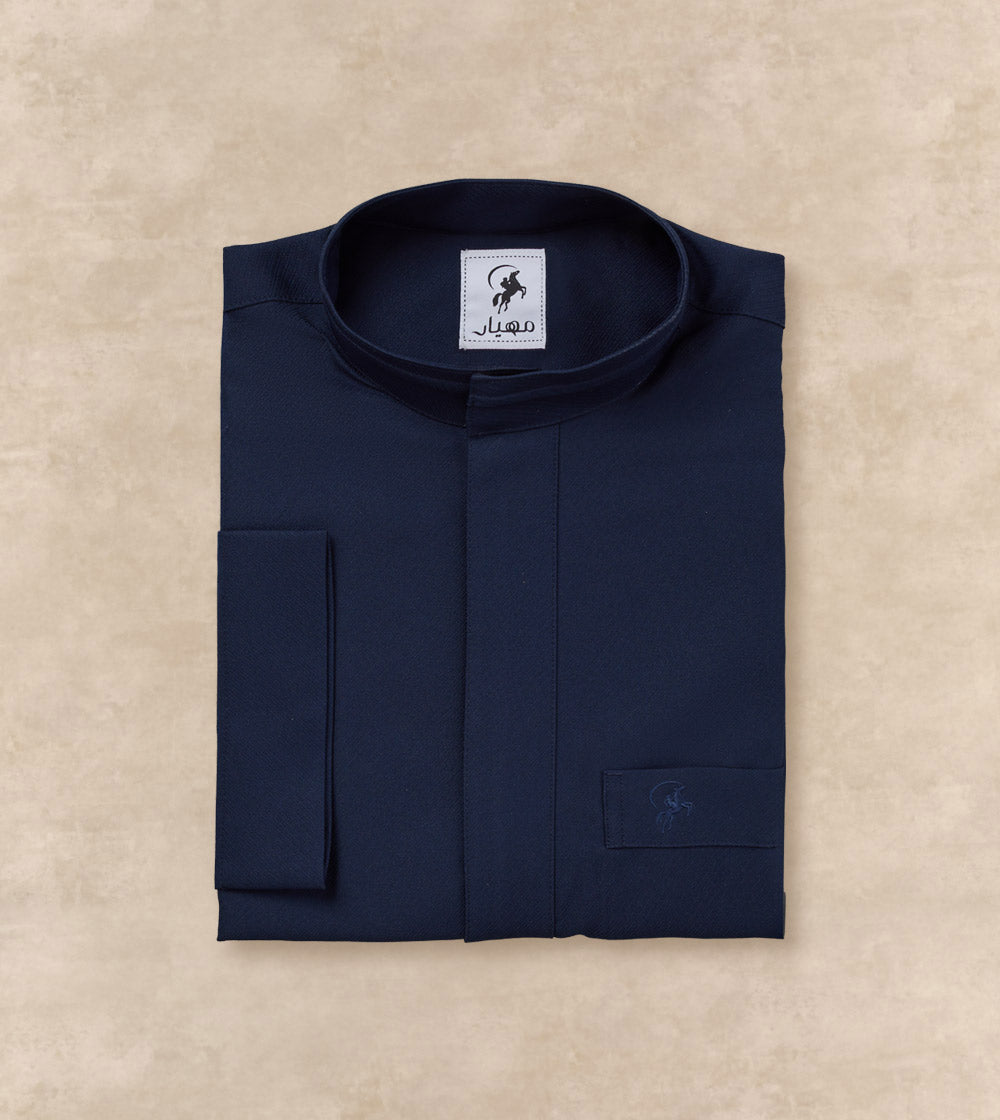 Smart Casual Thobe Designer Collar