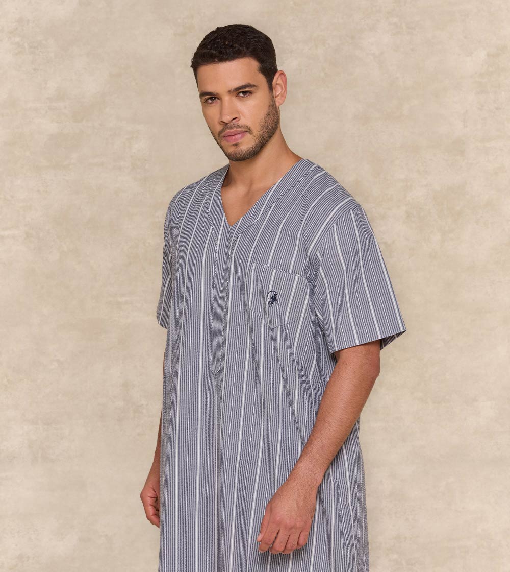 Textured Fabric Jalabiya