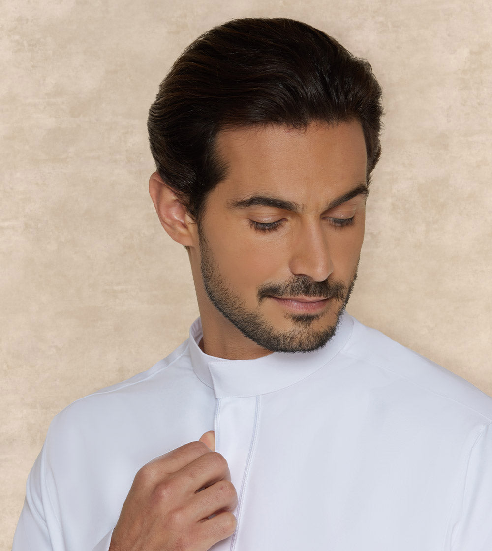  White Thobe With Embroidery