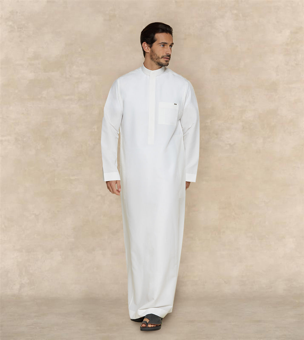 Premium One Piece Collar Al Faris Thobe
