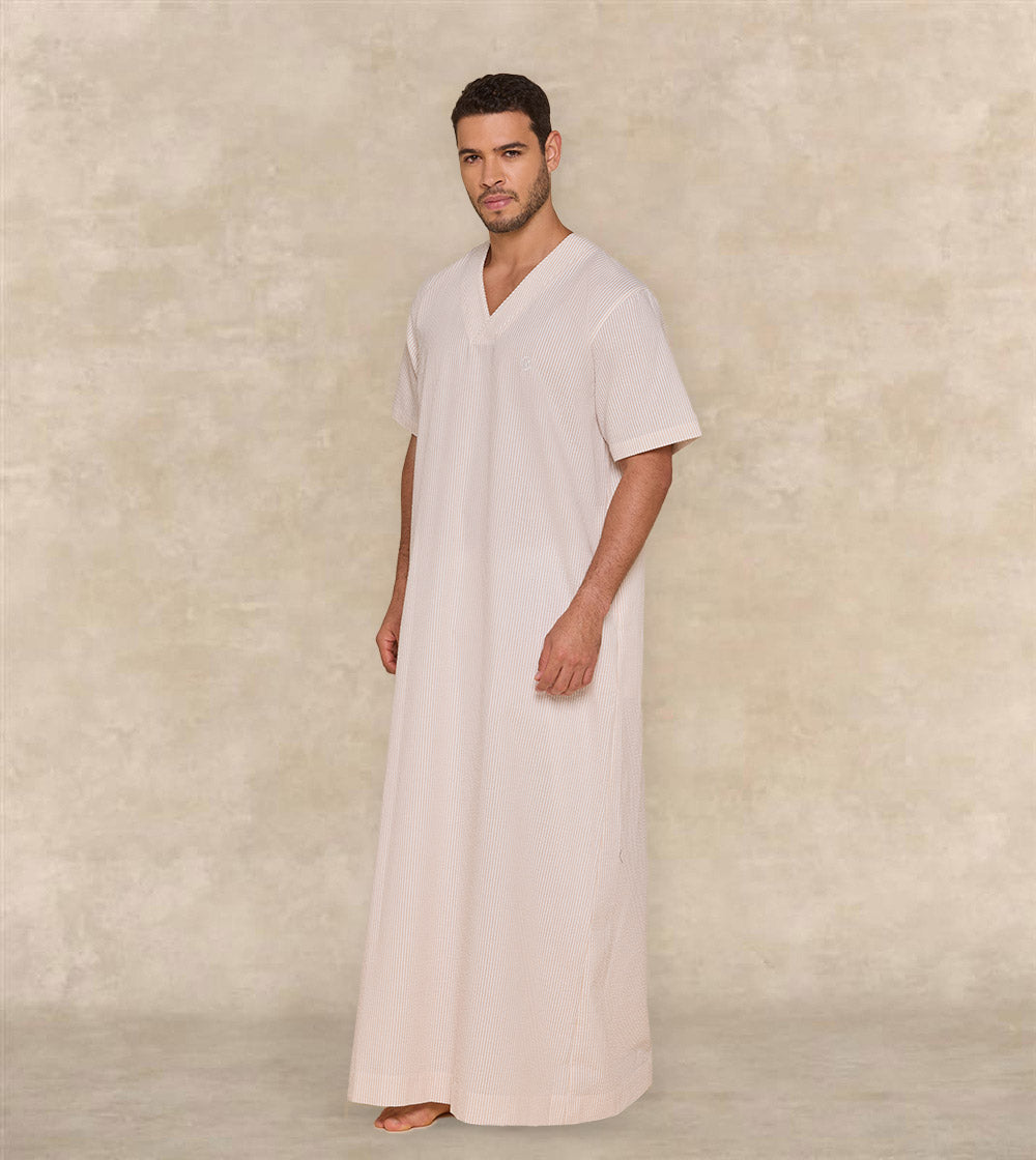 Textured Fabric Jalabiya