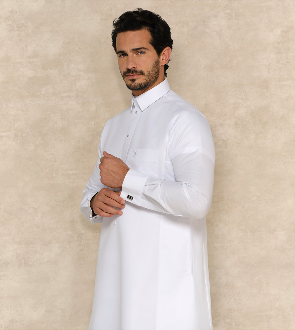 Premium White Thobe