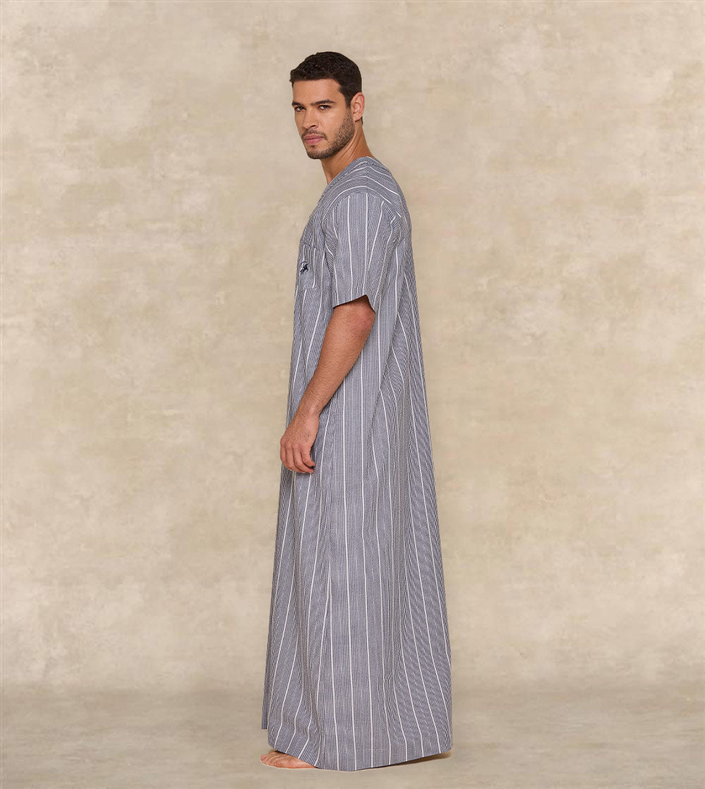 Textured Fabric Jalabia