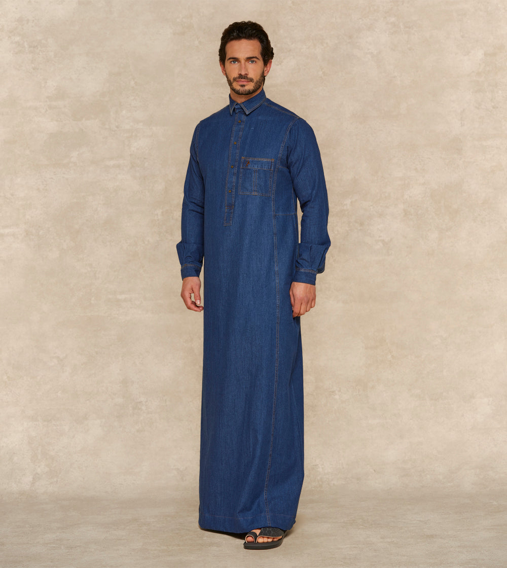 Casual Denim Thobe