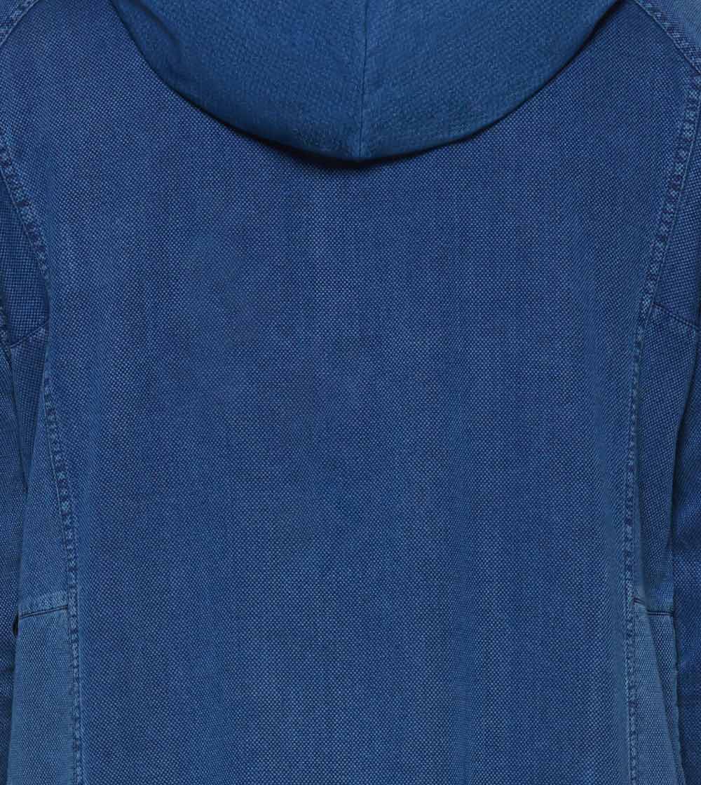 Casual Denim Thobe With Cap