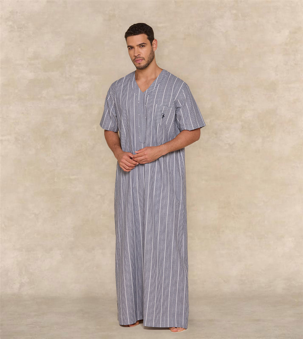 Textured Fabric Jalabia