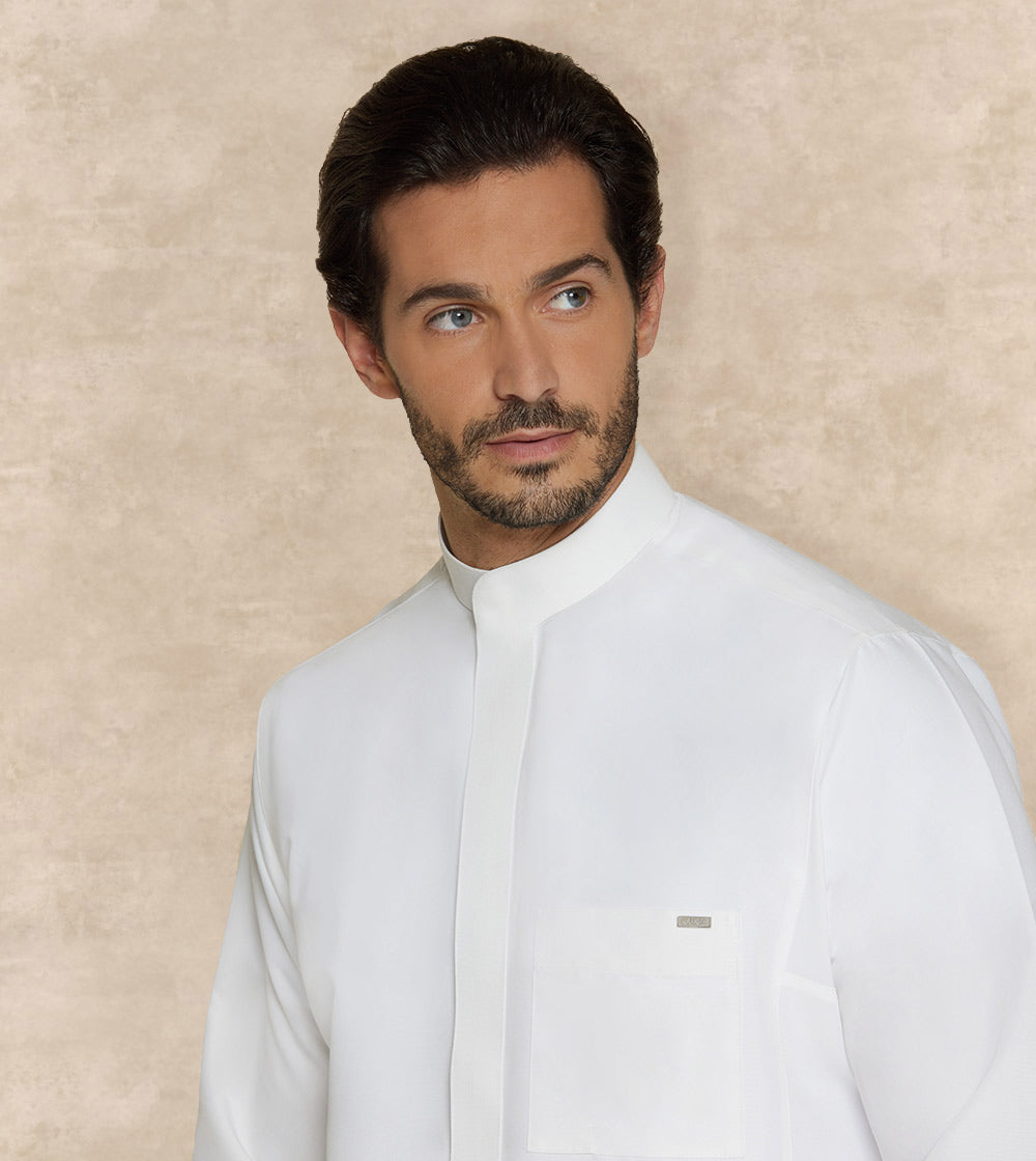 Premium One Piece Collar Al Faris Thobe