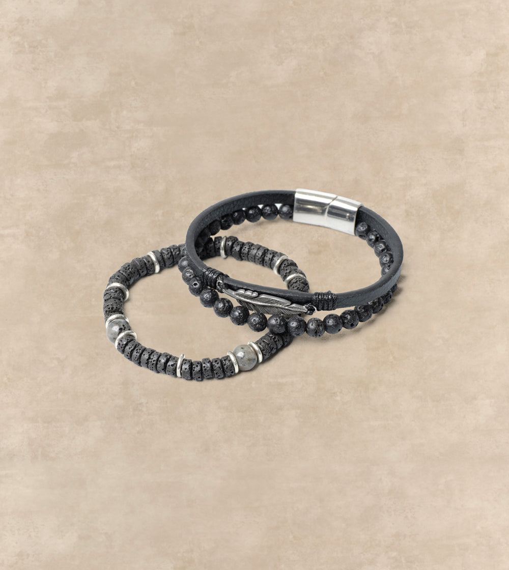 Beaded Stone Bracelet