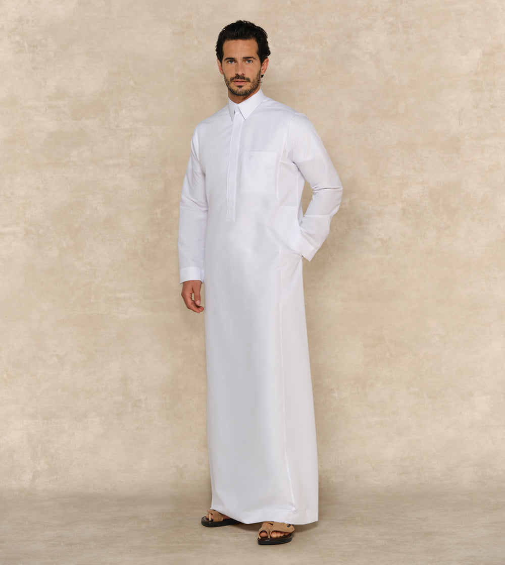 Premium White Thobe