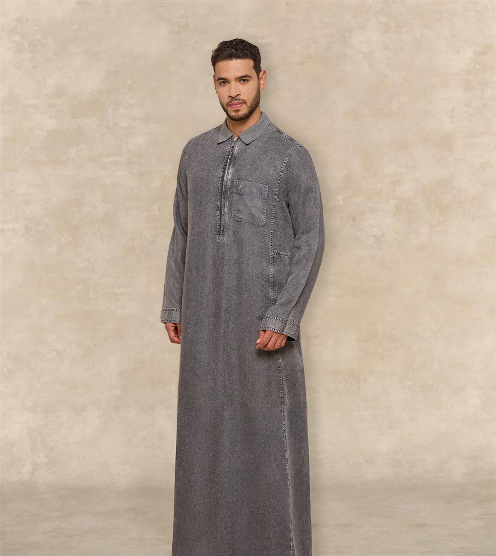 Casual Denim Thobe