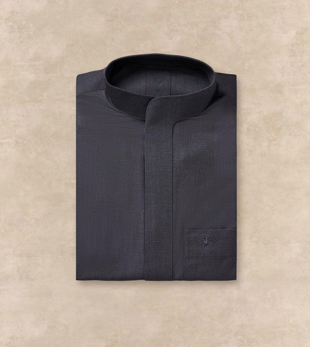 Smart Casual Colored Thobe One-Piece Collar