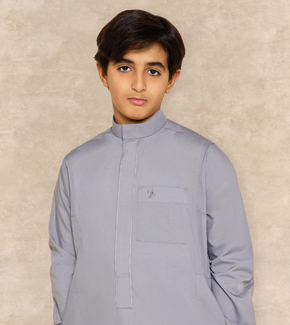 Young Warrior Thobe With Embroidery