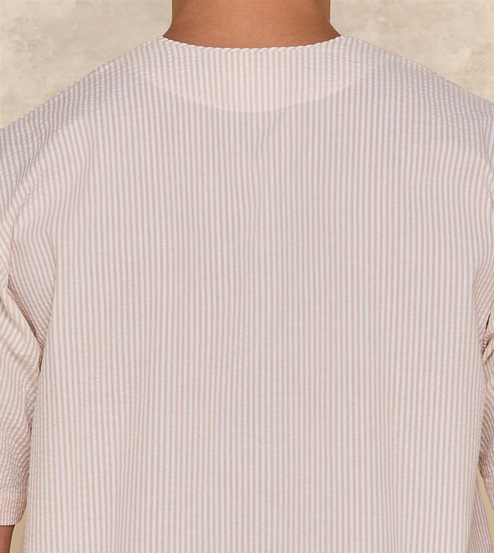 Textured Fabric Jalabia
