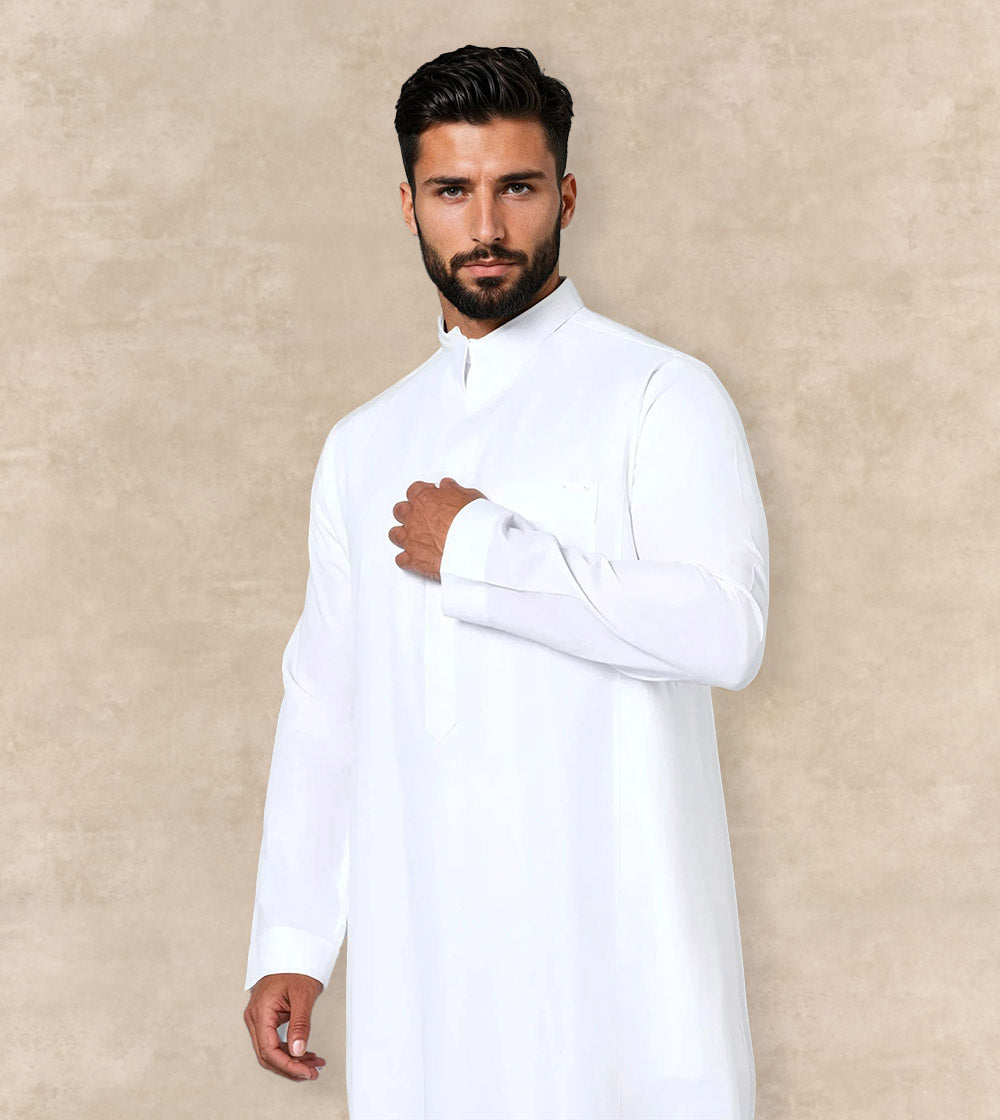 Premium White Thobe
