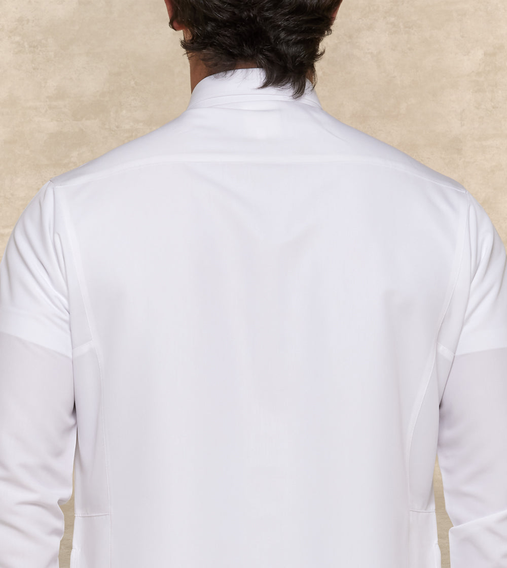 Premium White Thobe Designer Collar