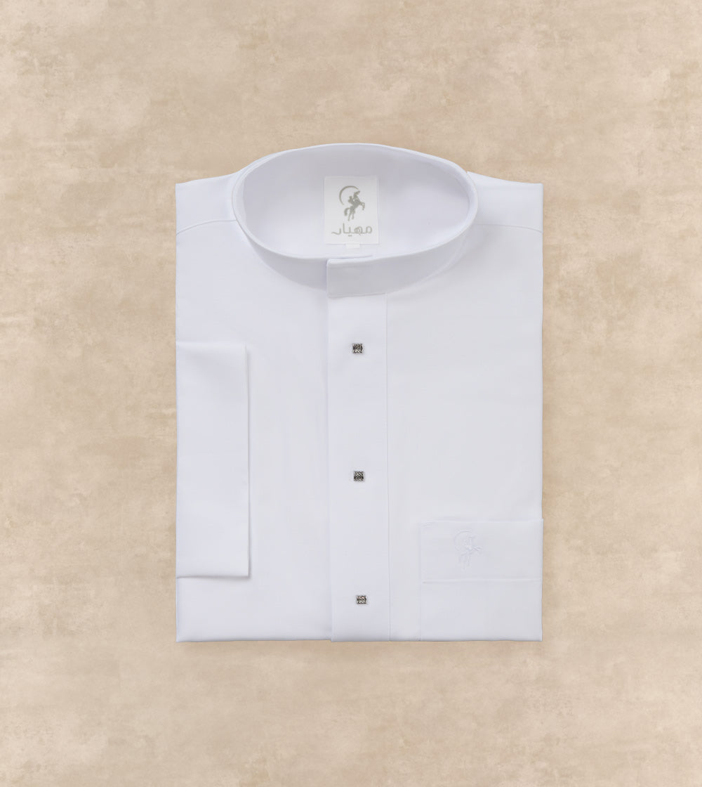 Textured White Thobe