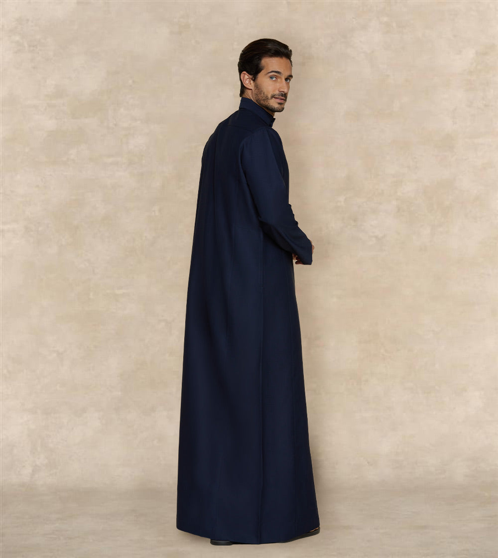 Smart Casual Thobe Designer Collar