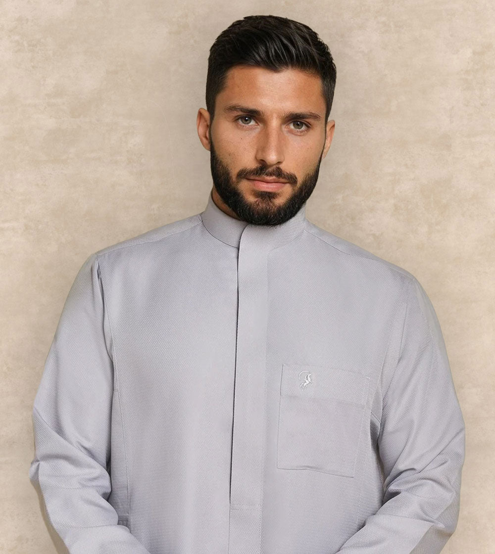 One Piece Collar Casual Thobe