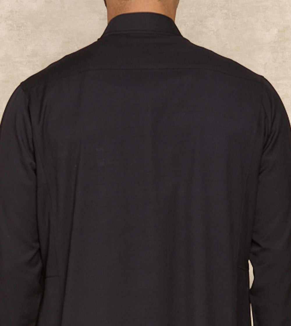 Black Thobe Designer Collar