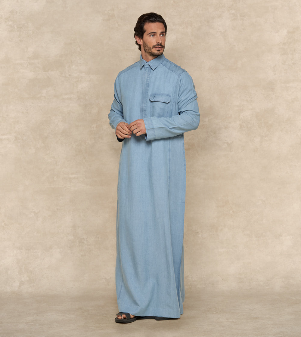 Casual Denim Thobe