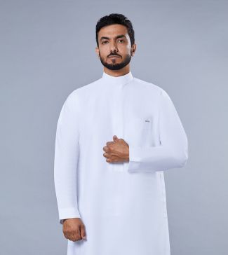 Formal Thobe With Joint Collar