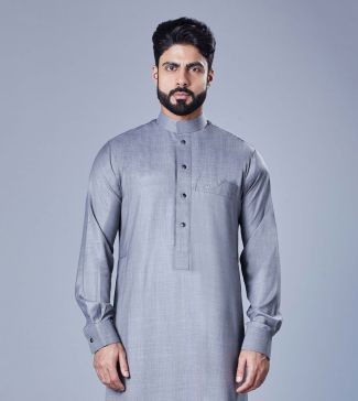 Colored Formal Thobe With Viscose Fabric