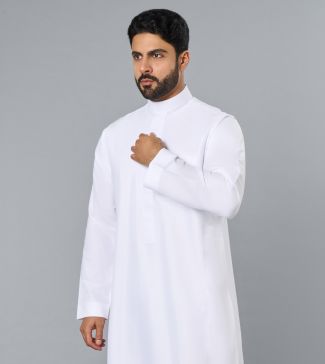 ثوب رسمي أبيض جاهز