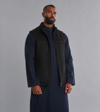 Sleeveless Suede Gilet